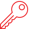 key icon for easy access to self storage